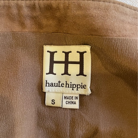 Haute Hippie barely been worn leather studded skirt - Picture 2 of 6